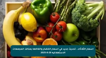 أسعار الثلاثاء.. تحديث جديد في أسعار الخضار والفاكهة بمنافذ المجمعات الاستهلاكية 28-8-2025